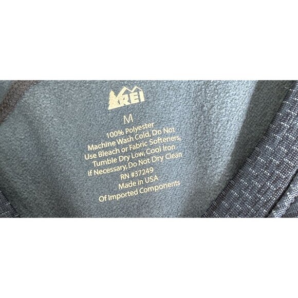 REI Mens Blue Long-Sleeve Performance Crewneck Shirt Polyester Blend Athletic Fi - Picture 7 of 7